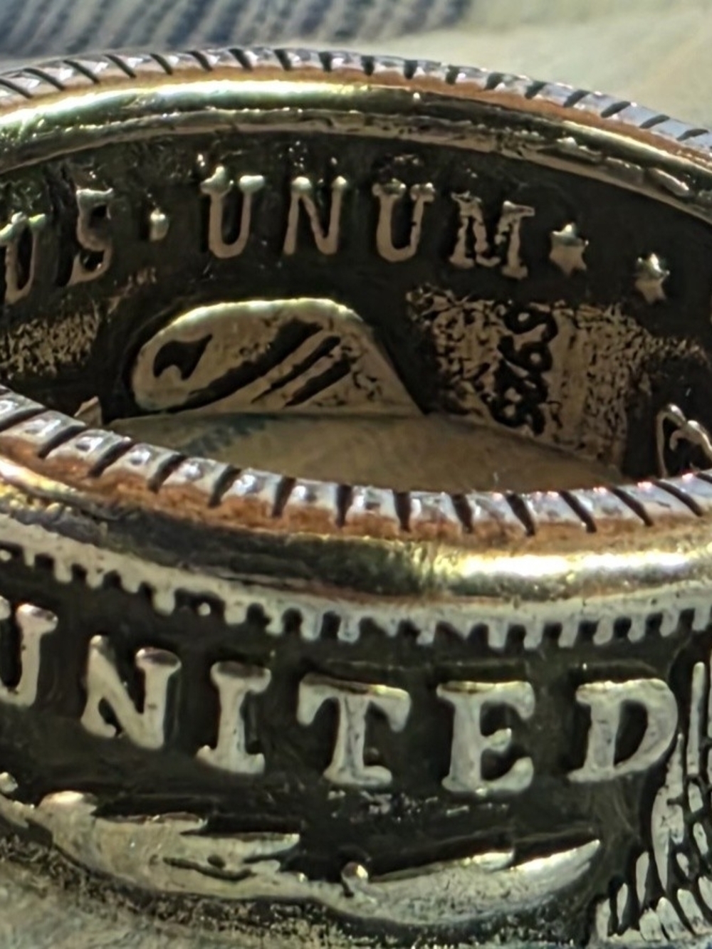 Morgan Silver Dollar Ring Size 11